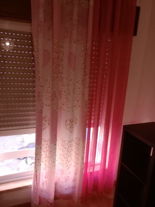 2 Cortinados Rosa.