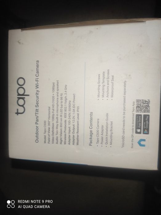Sprzedam kamerę wi fi tapo c500 z gwarancją