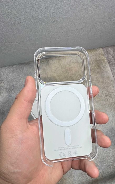 Чохол Clear Case MagSafe з кнопкою + Animation iPhone 17 17 Pro Max