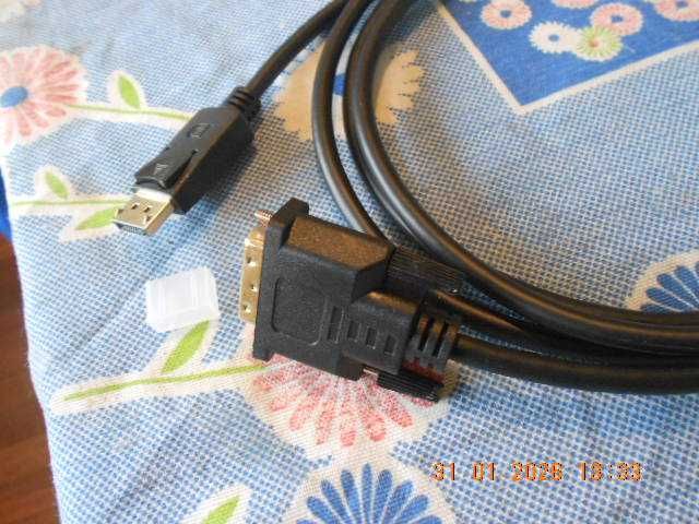 cabo adaptador display port para dvi ATENÇÃO LER O ANUNCIO