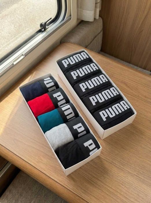 Чоловічі боксери Puma, труси Пума в наборі, комплект брендової білизни чоловічої