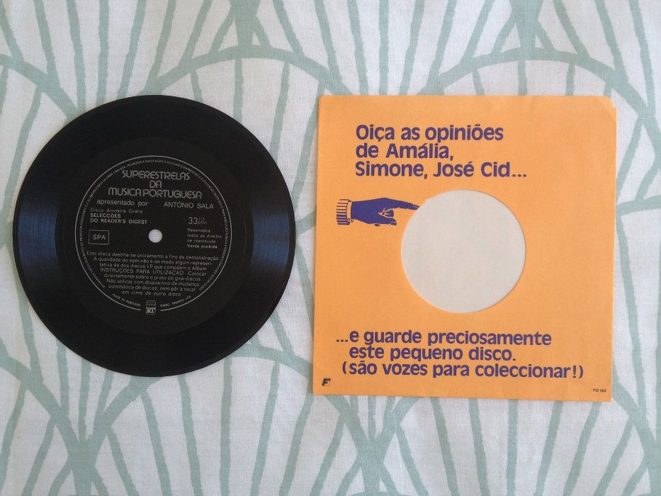Disco vinil 33rpm: "Superestrelas da Música Portuguesa" (vintage)