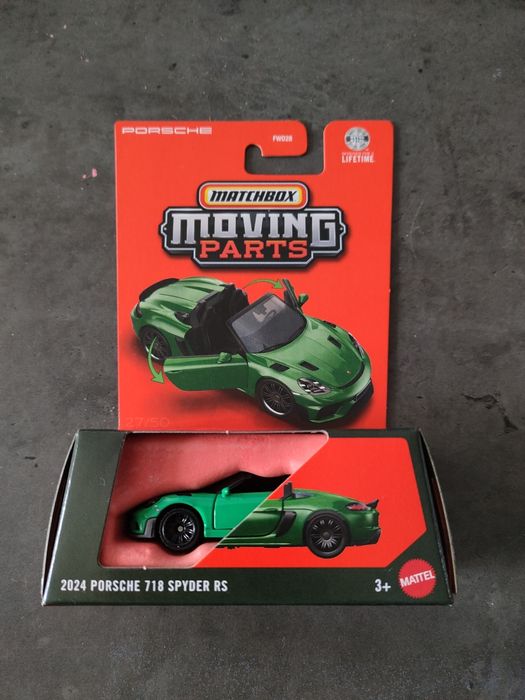 2024 Porsche Cayman 718 Spyder Boxter 982 RS GTS Matchbox Moving Parts