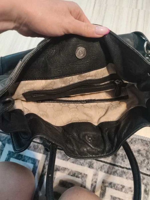Michael Kors Hamilton czarna torebka klasyk, skóra naturalna. A4