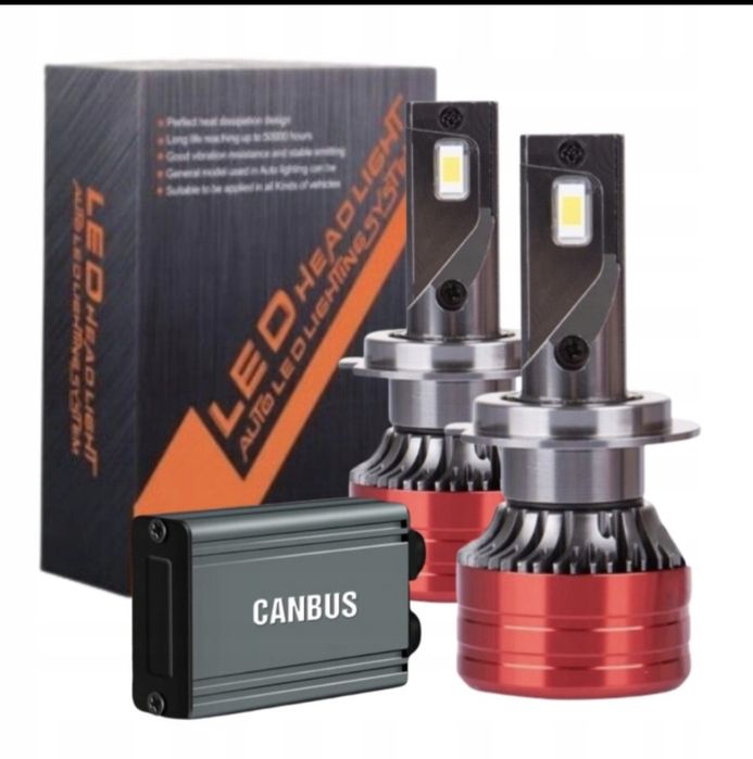 ŻARÓWKI  LED H7 Bardzo Mocne 22000LM CANBUS 6000K