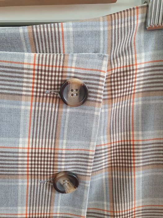 Spódnica H&M rozm. 36/S krata mini jak nowa