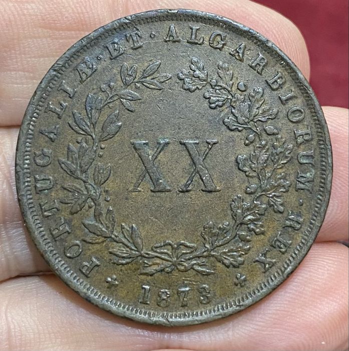Moeda 1611 - D. LUIS I - XX Reis 1873