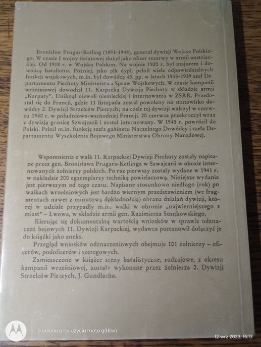 Aby dochować wiernośći. Bronisław Prugar-Kettling