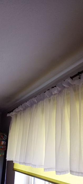 nowa firanka kolor biały ,na tasmie