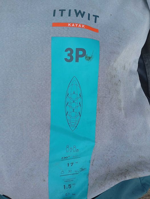 Kajak Itiwit 100-3P Pompowany - Zestaw