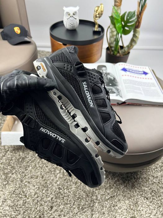 Крутезні чоловічі кросівки Solomon Techamphibian 5 Black Grey! Нові! Розміри: 41-45