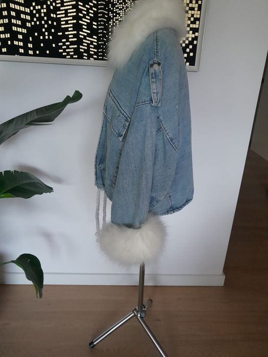 Kurteczka jeansowa na misiu