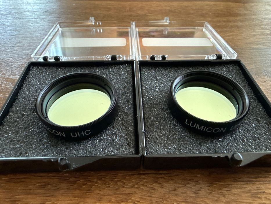 Filtry astronomiczne LUMICON UHC 1.25”  - 2 sztuki w idealnym stanie