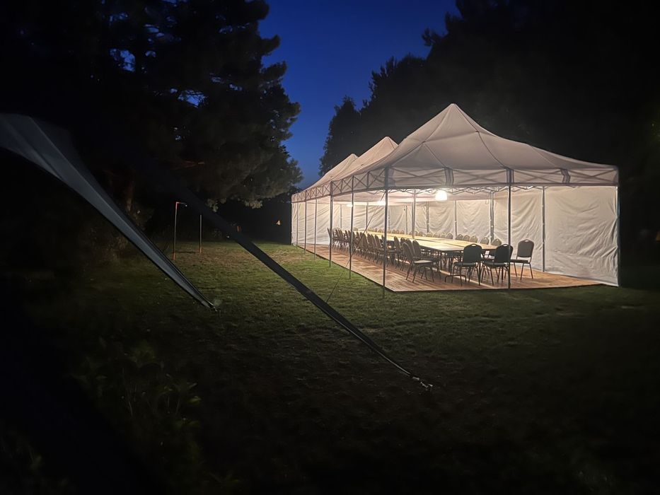 Wynajem namiotów, stołów, krzeseł