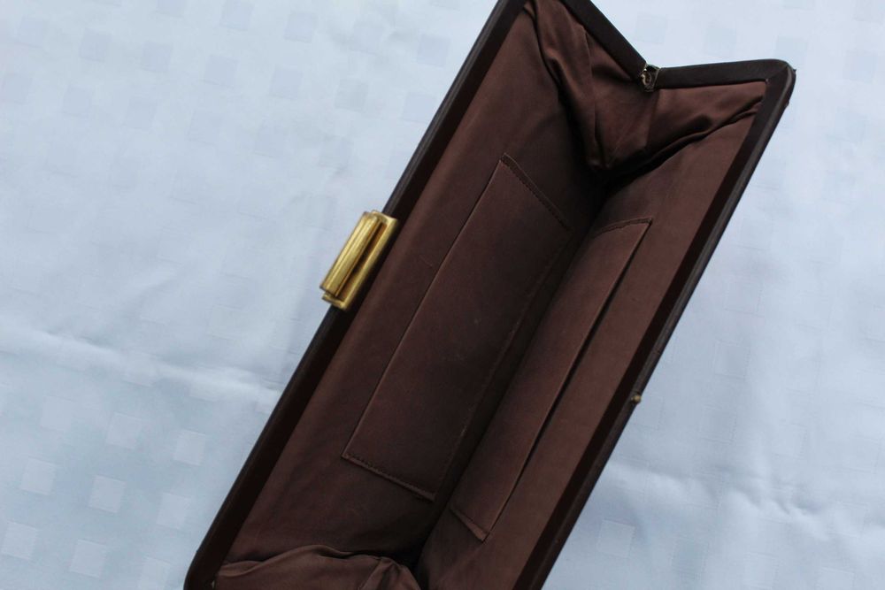 Torebka Kopertowa Brązowa Karnawał Sylwester Lata 20