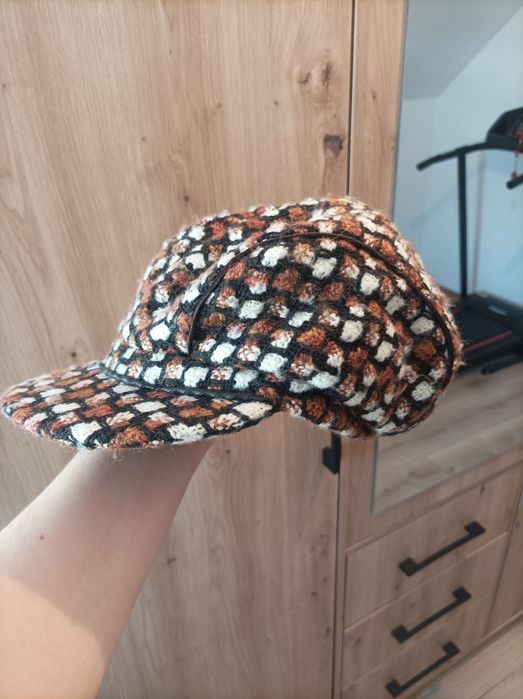 Kaszkiet , czapka z daszkiem zimowa jesienna wiosenna