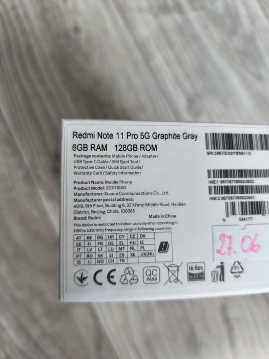 Redmi Note 11 Pro 5G