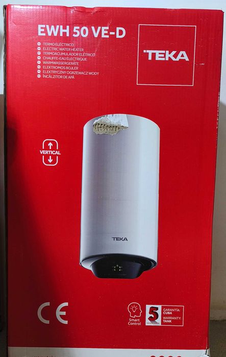 Termo acumulador de 50L novo, nunca usado, Teka EWH 50 VE-D