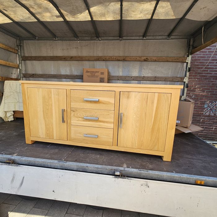 Drewniana komoda dębowa, 190x85x45