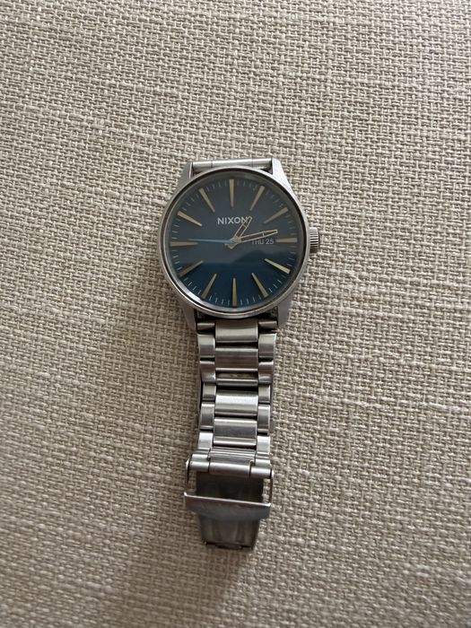 Relógio Nixon Sentry SS – Aço Inoxidável – Mostrador Azul
