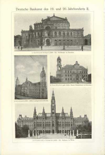 Budynki - Architektura  stara XIX w. grafika