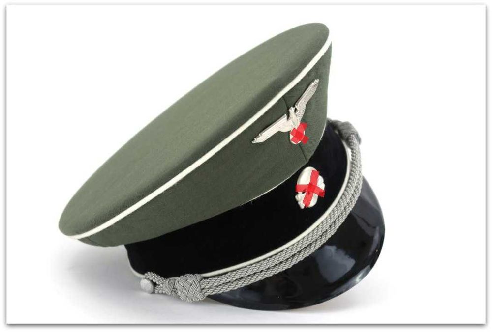 MC001 oficerska czapka galowa SCHIRMMUTZE WAFFEN-SS PIECHOTA