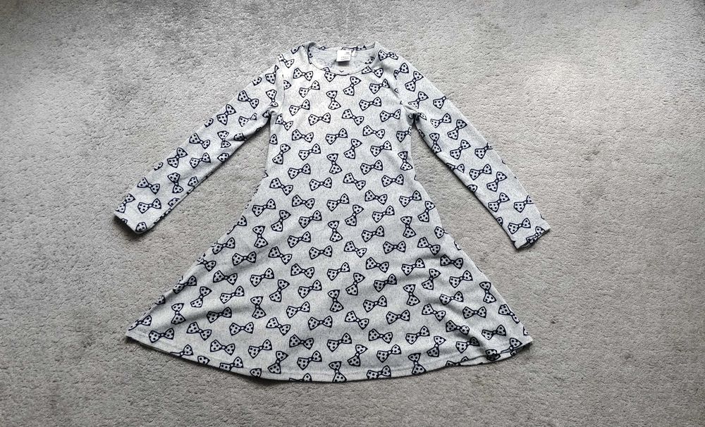 Sukienka Carry, sukieneczka, r.140 (9-10 lat), szara, rozciągliwa