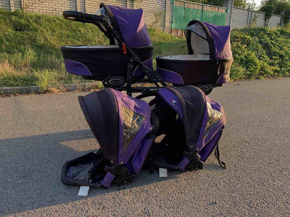 Коляска дитяча для двійні