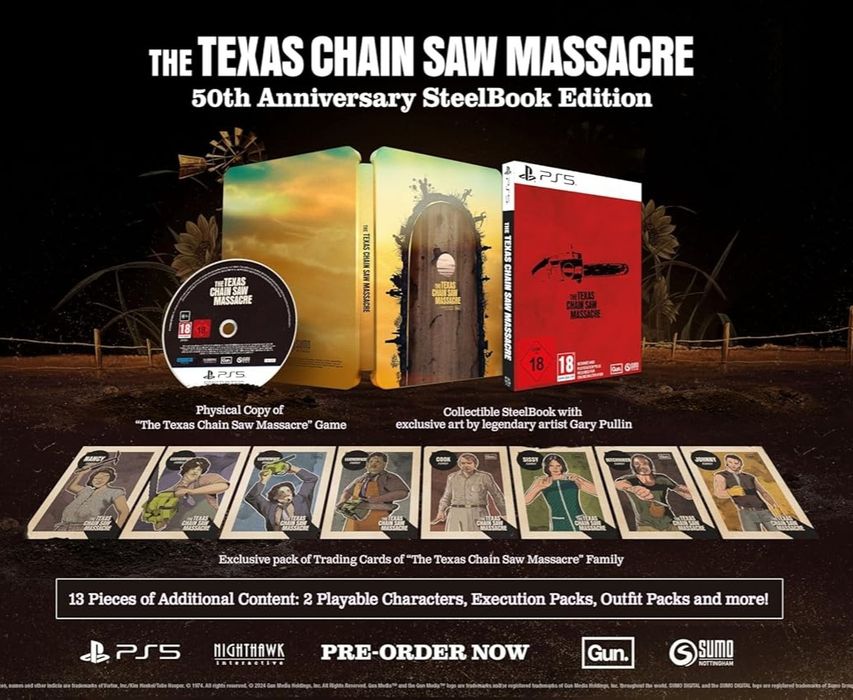 The texas chain saw massacre 50th anniversary steelbook edition PS5