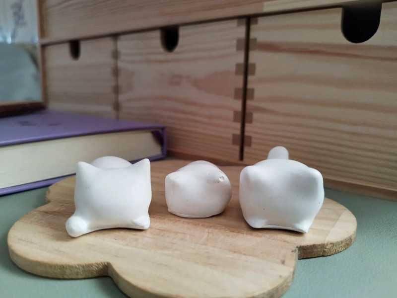 3 peças de decoração de gato