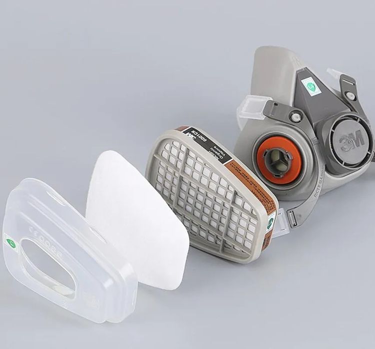 6800 Респиратор 7502 3м маска 6200, фильтр, очки, комбинезон. Новое