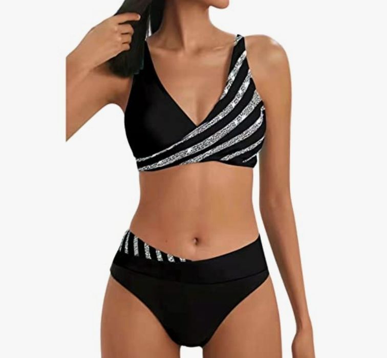 2-cz strój kąpielowy kryształki XL