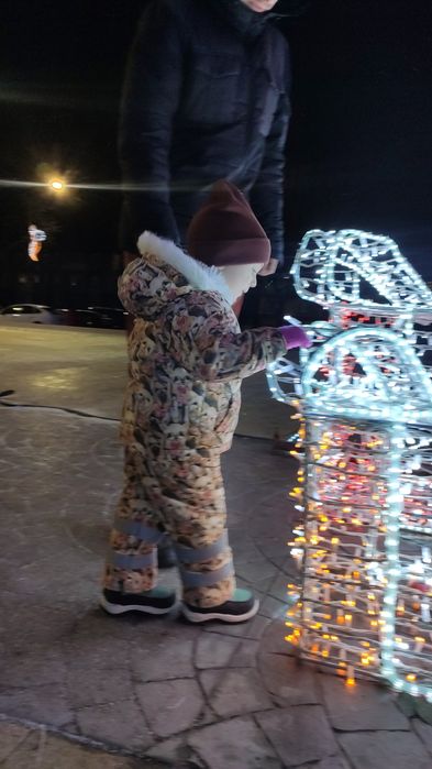 Зимовий комбінезон, куртка штани на дівчинку 2-3 роки ріст 86