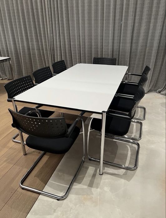 Stol USM Haller 200x100 + 8 foteli  Vitra