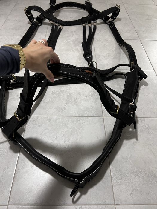 Шлея шкіряна на коня. Преміум якості ,Виробник Румунія!