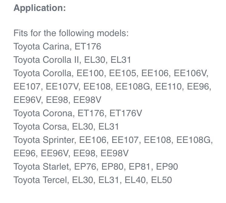Distribuidor toyota