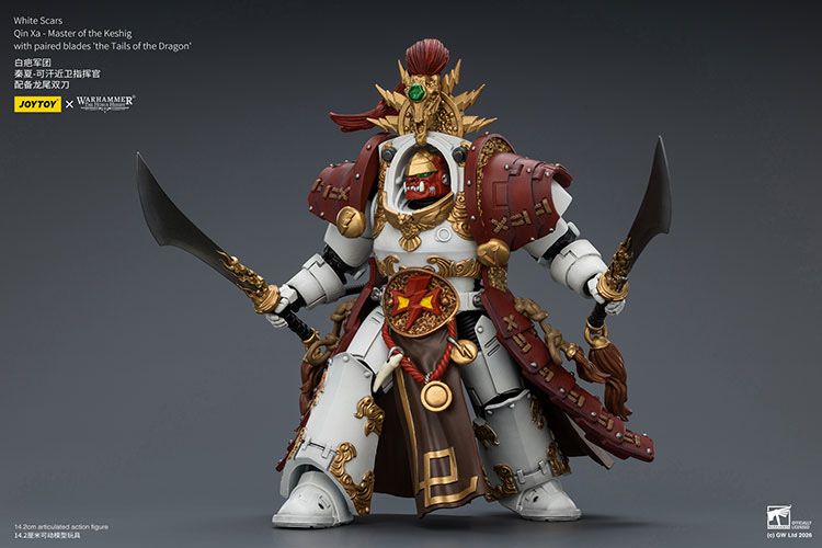 Фігурка Warhammer 40k White Scars Qin Xa-Master of the Keshig 1/18