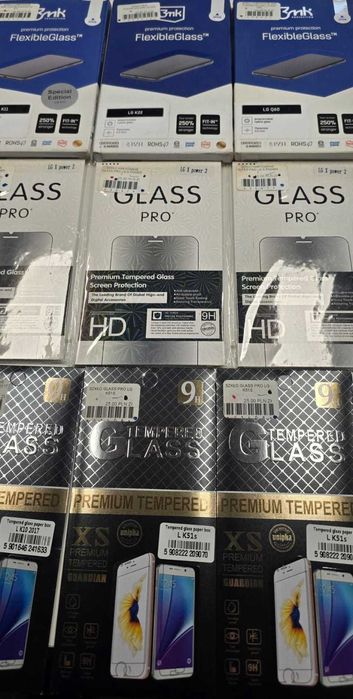 Zestaw Mix box etui i szkieł hartowanych smartfon / starsze telefony