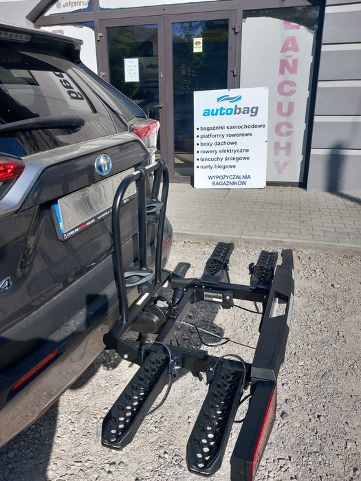 Promocja. Bagażnik rowerowy na hak Yakima Fold Click 2 , składana, solidna platforma na 2 rowery