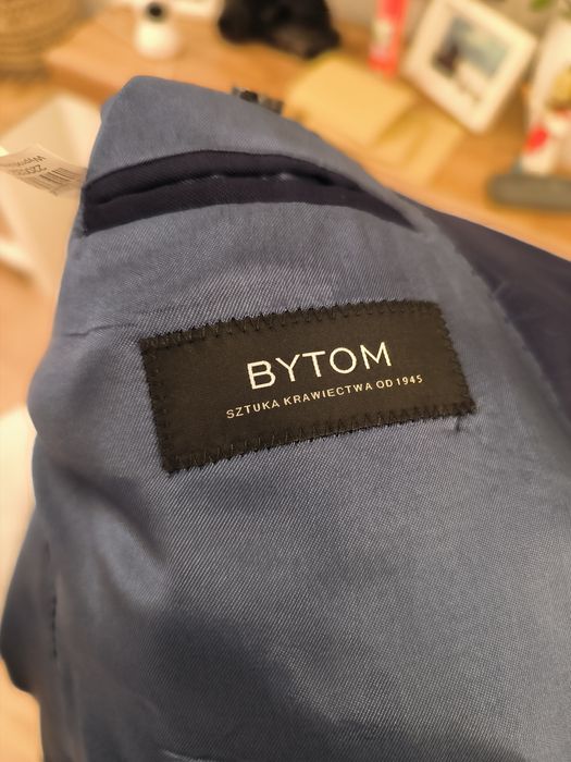 Garnitur Bytom granatowy