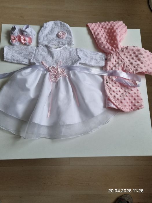 Ubranko do Chrztu eleganckie 56/62