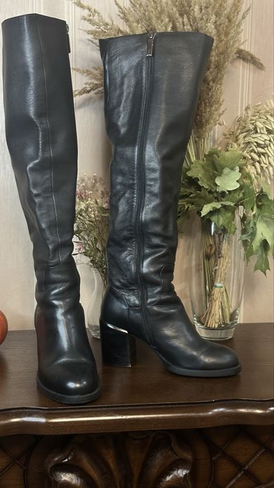 Сапожки жіночі шкіряні на цегейці