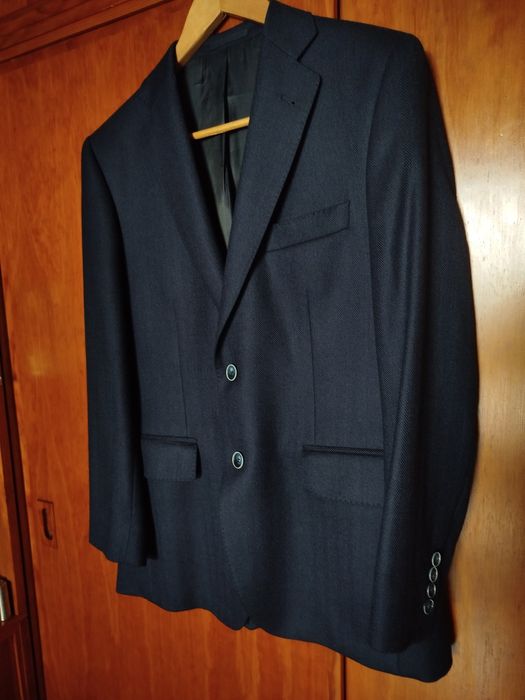 Sport coat de lã azul, 46