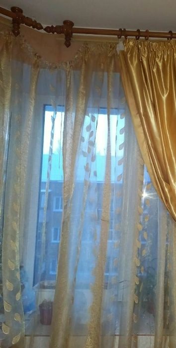 Якісні та гарні гардини для кухні та кімнати (тюль),різні кольори