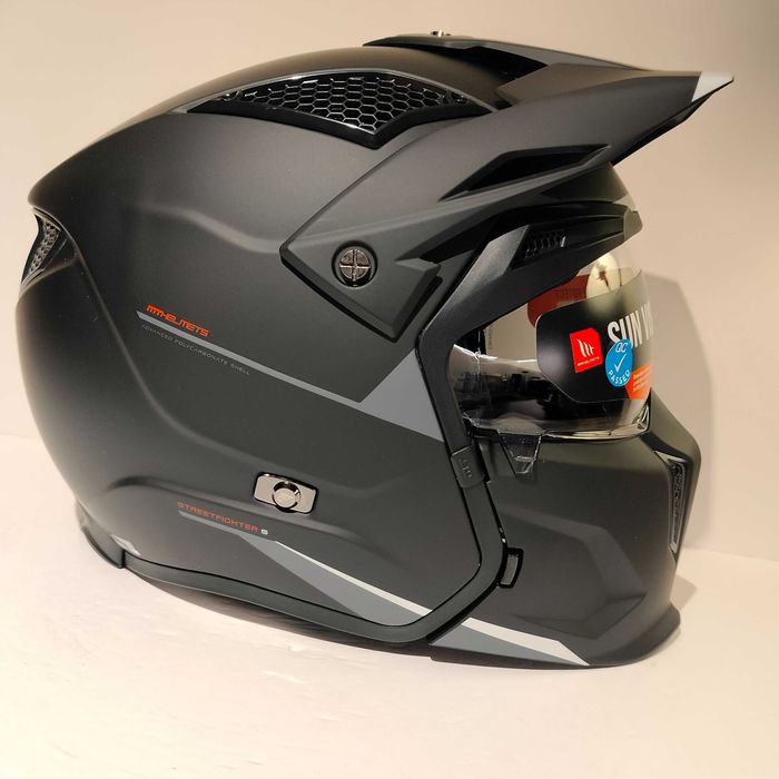 Capacete MT StreetFighter mota scooter novo