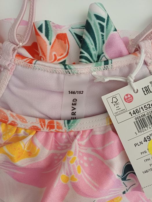Jednoczęściowy strój kąpielowy, Reserved, rozmiar 146/ 152