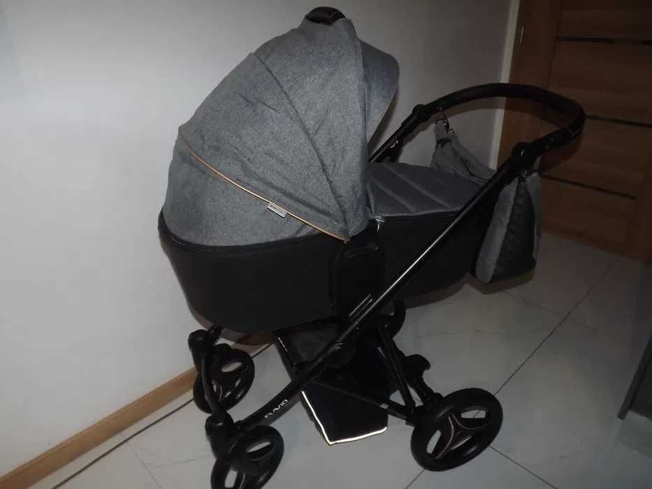 Bebetto flavio 3w1 Super stan Szary Fotelik Cybex Super amortyzacja