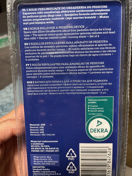 Rolki peelingujące