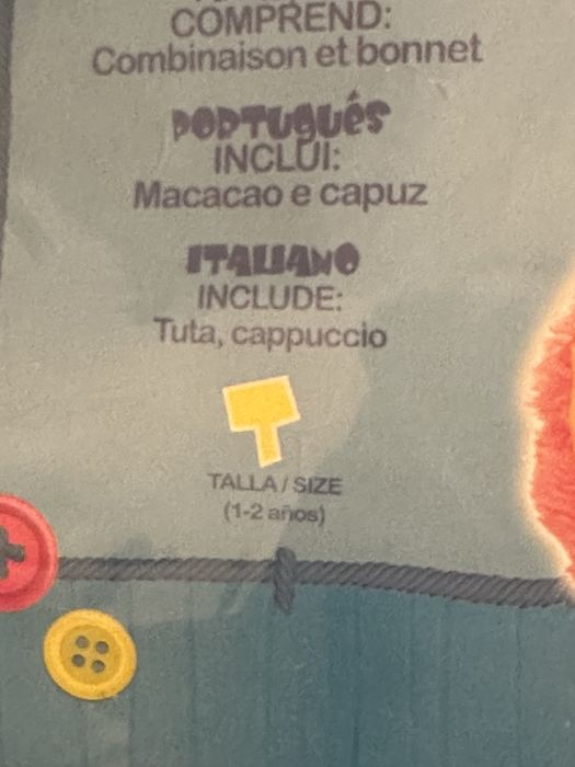 Fato carnaval 1-2anos