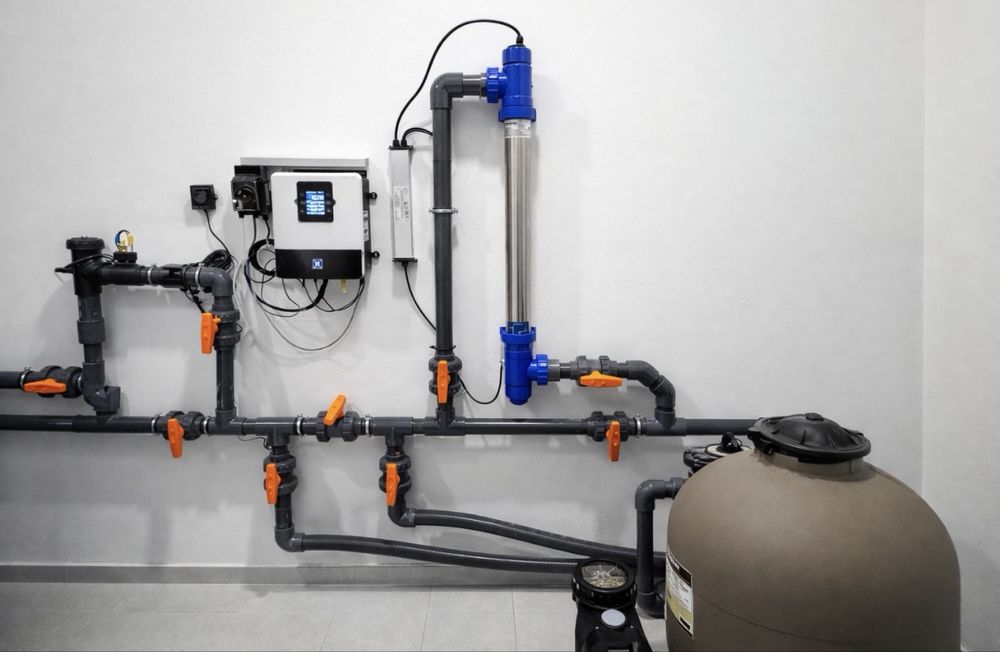 Basen Murowany / Basen  Poliestrowy / Instalacja Hydrauliczna